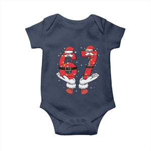 Funny 67 Meme Baby Onesie Funny Christmas Party Holiday Gift TS12 Navy Print Your Wear
