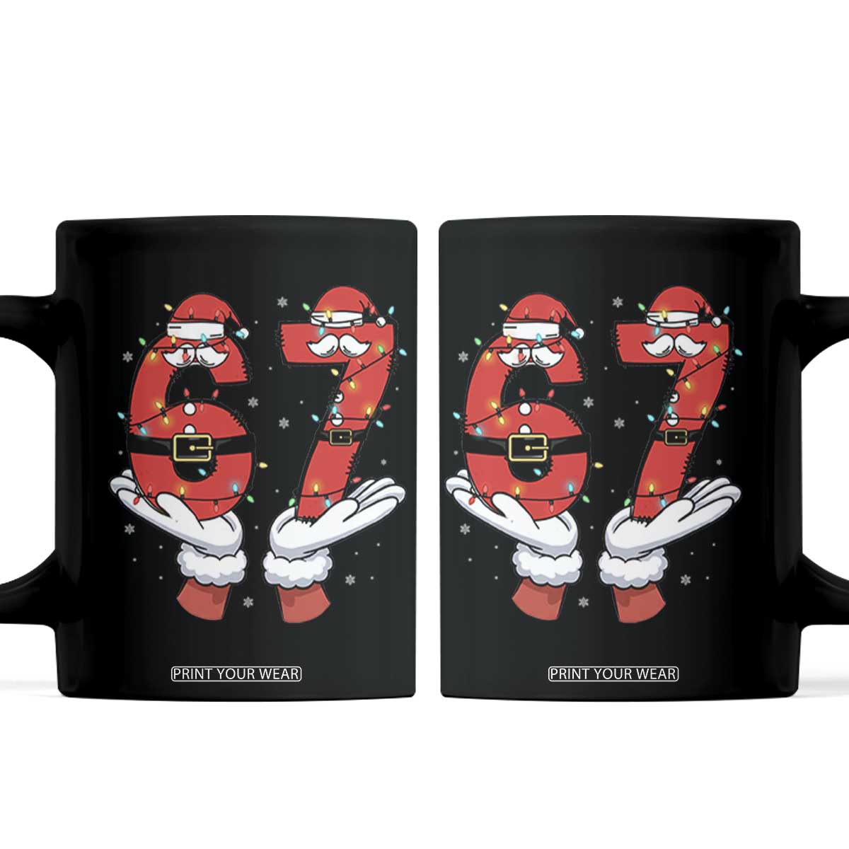 Funny 67 Meme Coffee Mug Funny Christmas Party Holiday Gift TS12 Black Print Your Wear