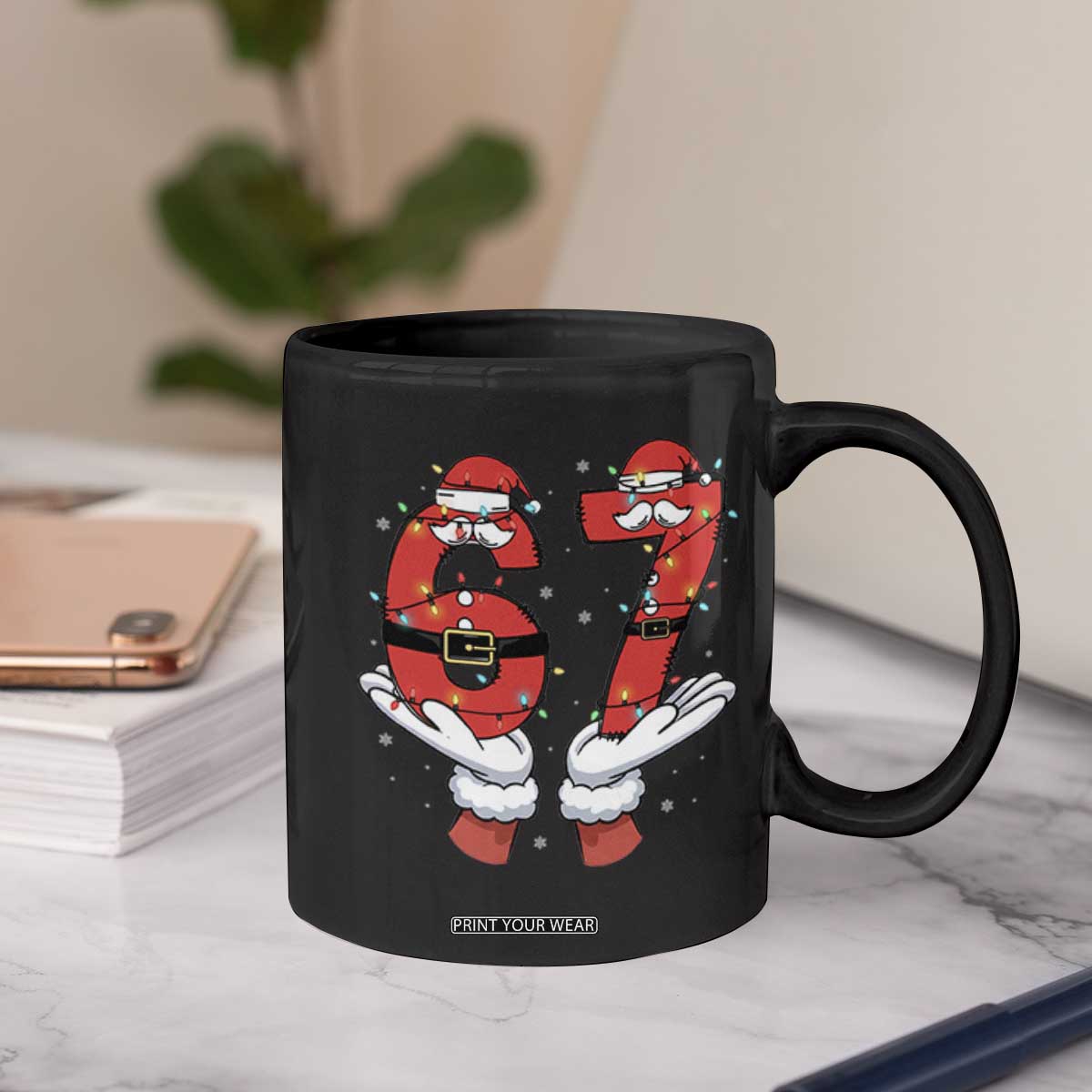 Funny 67 Meme Coffee Mug Funny Christmas Party Holiday Gift TS12 Print Your Wear