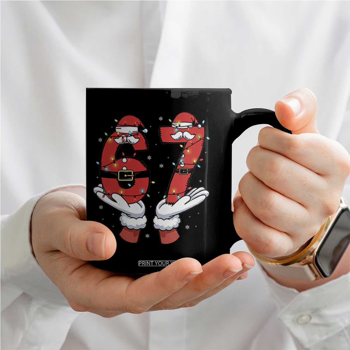 Funny 67 Meme Coffee Mug Funny Christmas Party Holiday Gift TS12 Print Your Wear