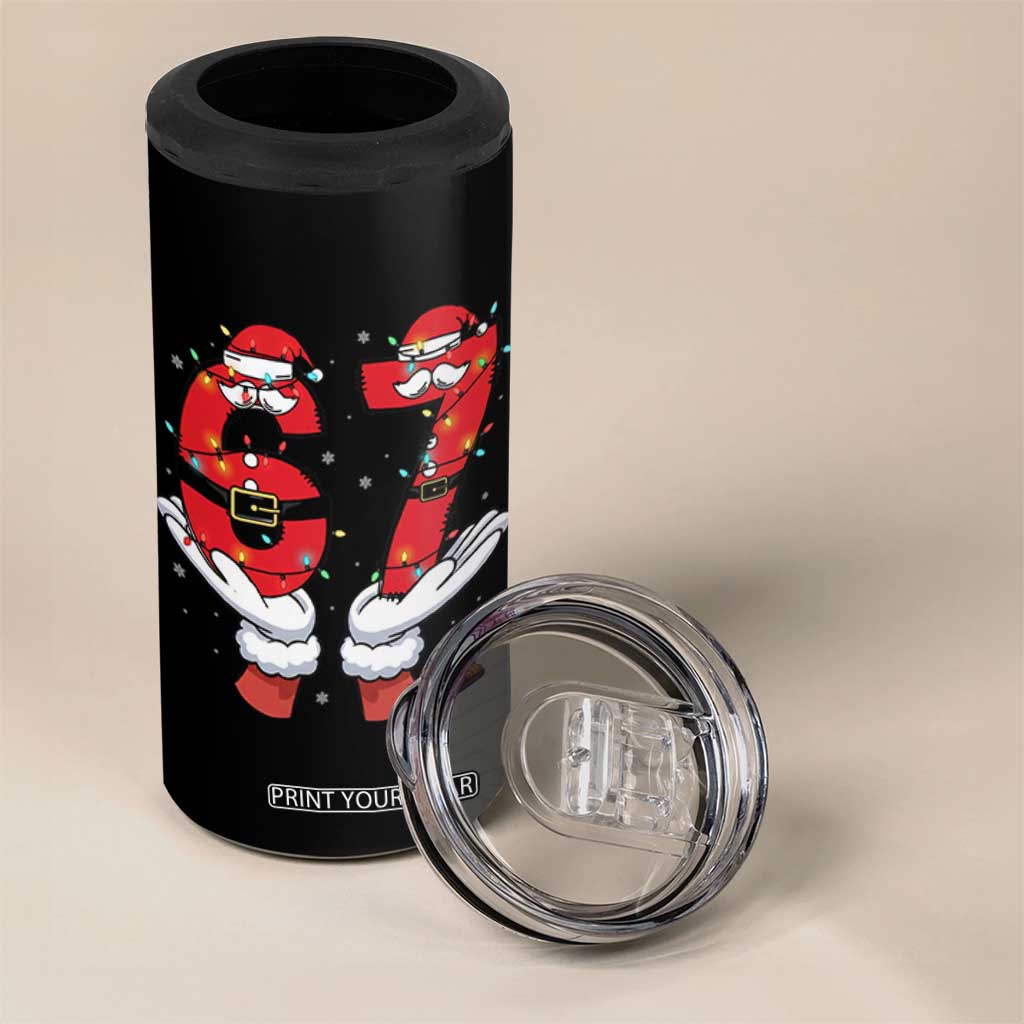 Funny 67 Meme 4 in 1 Can Cooler Tumbler Funny Christmas Party Holiday Gift TS12 Print Your Wear