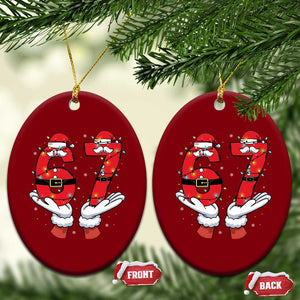 Funny 67 Meme Ceramic Ornament Funny Xmas Party Holiday Gift TS12 Print Your Wear