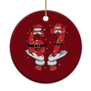 Funny 67 Meme Ceramic Ornament Funny Xmas Party Holiday Gift TS12 1pc Red Print Your Wear