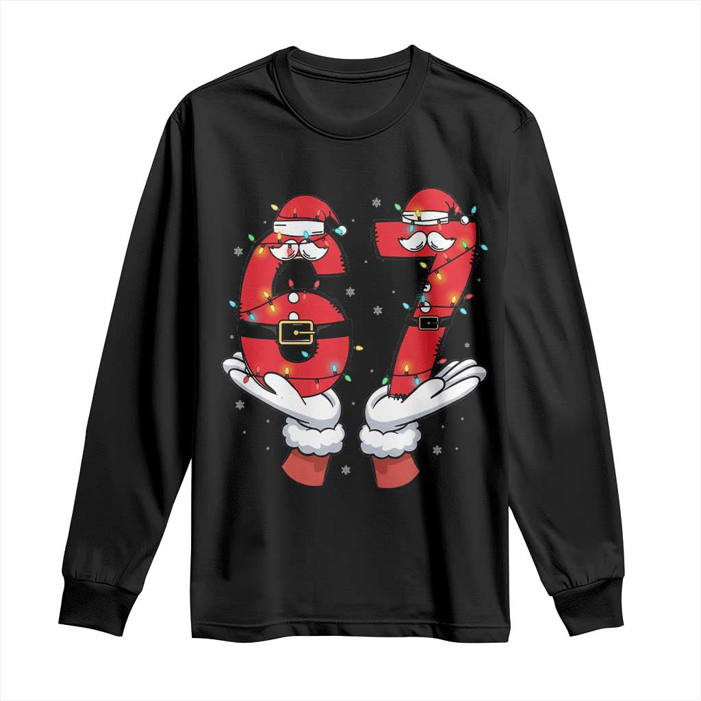 Funny 67 Meme Long Sleeve Shirt Christmas Party Holiday Gag Gift - Print Your Wear