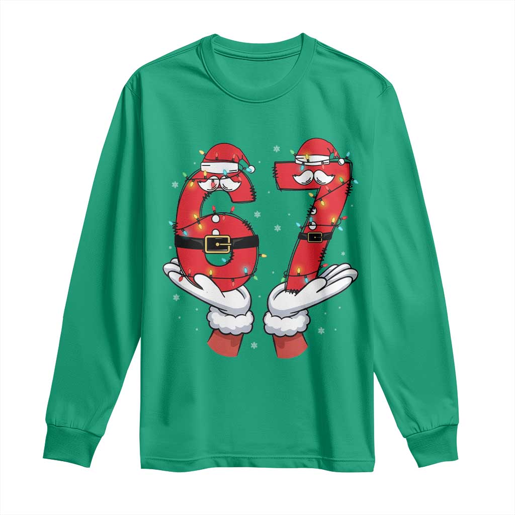 Funny 67 Meme Long Sleeve Shirt Christmas Party Holiday Gag Gift TS12 Irish Green Print Your Wear