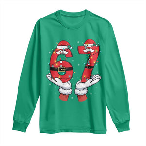 Funny 67 Meme Long Sleeve Shirt Christmas Party Holiday Gag Gift - Print Your Wear