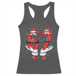 Funny 67 Meme Racerback Tank Top Funny Christmas Party Holiday Gift - Print Your Wear