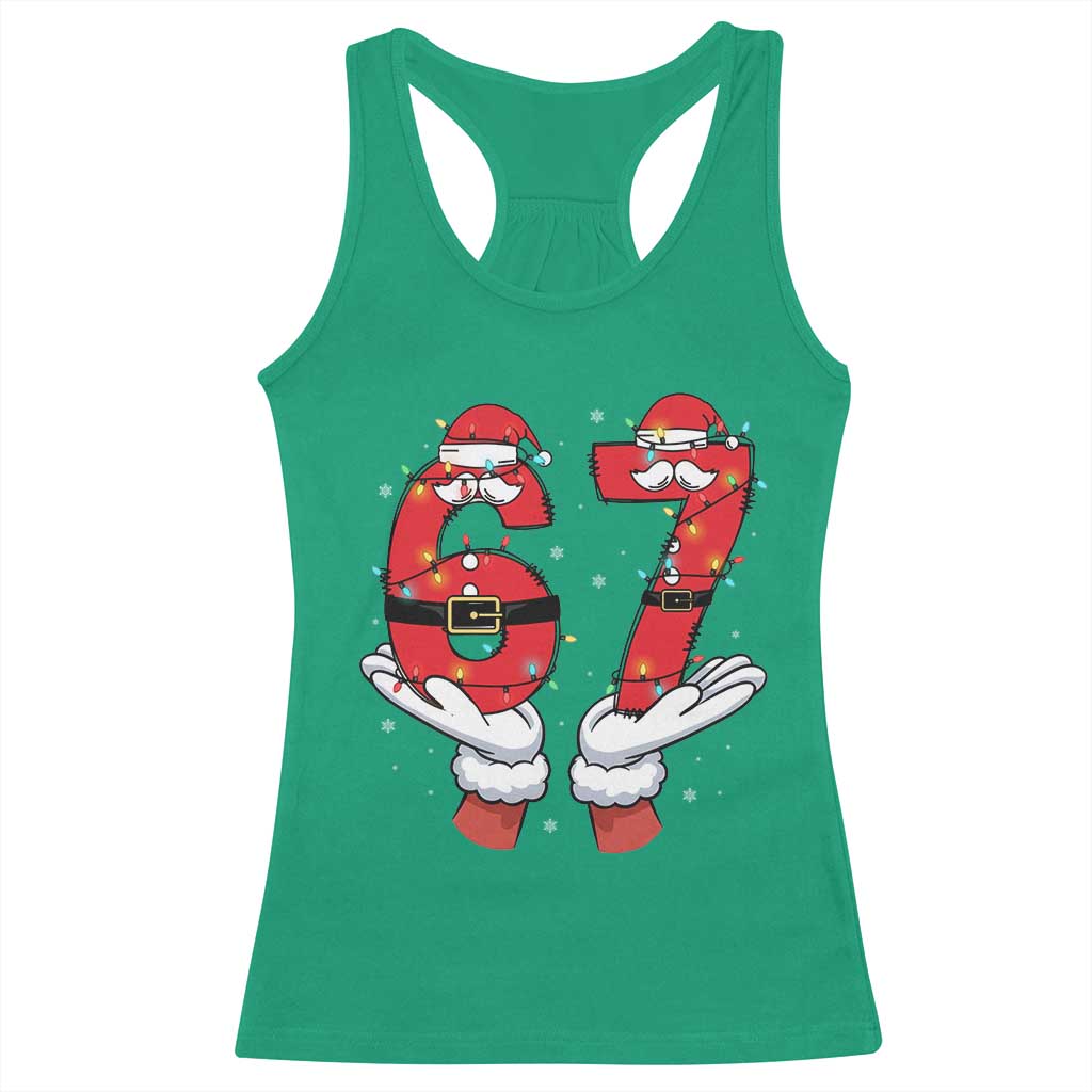 Funny 67 Meme Racerback Tank Top Funny Christmas Party Holiday Gift TS12 Irish Green Print Your Wear