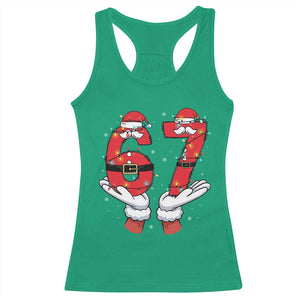 Funny 67 Meme Racerback Tank Top Funny Christmas Party Holiday Gift - Print Your Wear