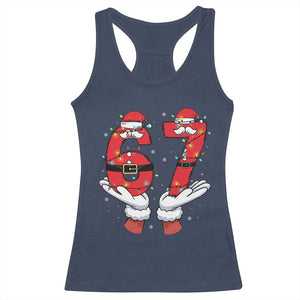 Funny 67 Meme Racerback Tank Top Funny Christmas Party Holiday Gift - Print Your Wear
