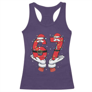 Funny 67 Meme Racerback Tank Top Funny Christmas Party Holiday Gift TS12 Purple Print Your Wear