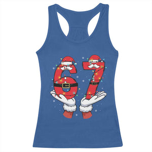 Funny 67 Meme Racerback Tank Top Funny Christmas Party Holiday Gift - Print Your Wear