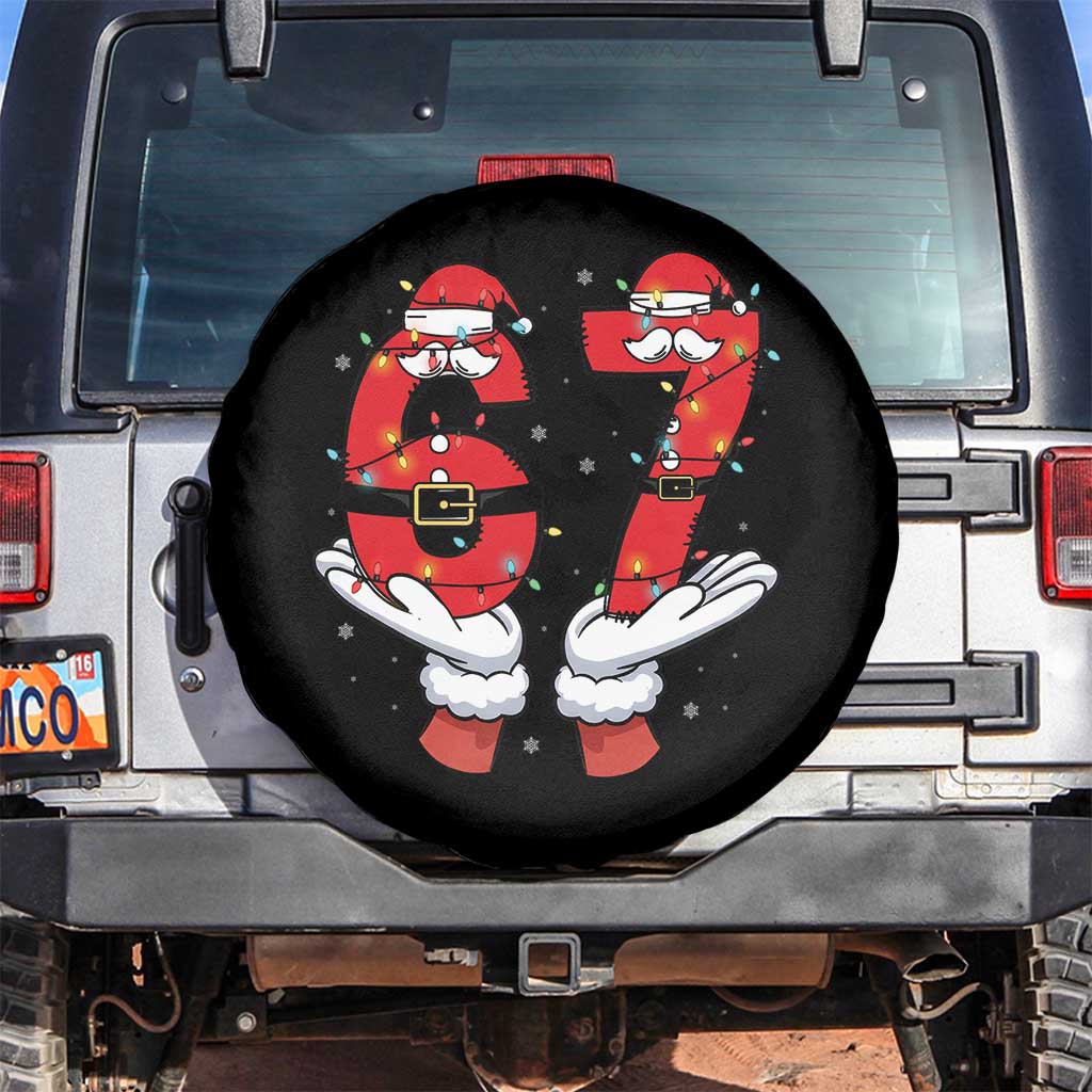 Funny 67 Meme Spare Tire Cover Funny Christmas Party Holiday Gift TS12 No hole Black Print Your Wear