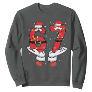 Funny 67 Meme Sweatshirt Christmas Party Holiday Gag Gift - Print Your Wear