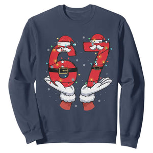 Funny 67 Meme Sweatshirt Christmas Party Holiday Gag Gift - Print Your Wear