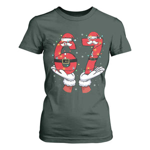 Funny 67 Meme T Shirt For Women Christmas Party Holiday Gag Gift TS12 Dark Forest Green Print Your Wear