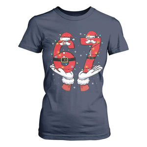 Funny 67 Meme T Shirt For Women Christmas Party Holiday Gag Gift TS12 Navy Print Your Wear