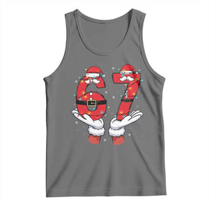 Funny 67 Meme Tank Top Funny Christmas Party Holiday Gift TS12 Black Heather Print Your Wear