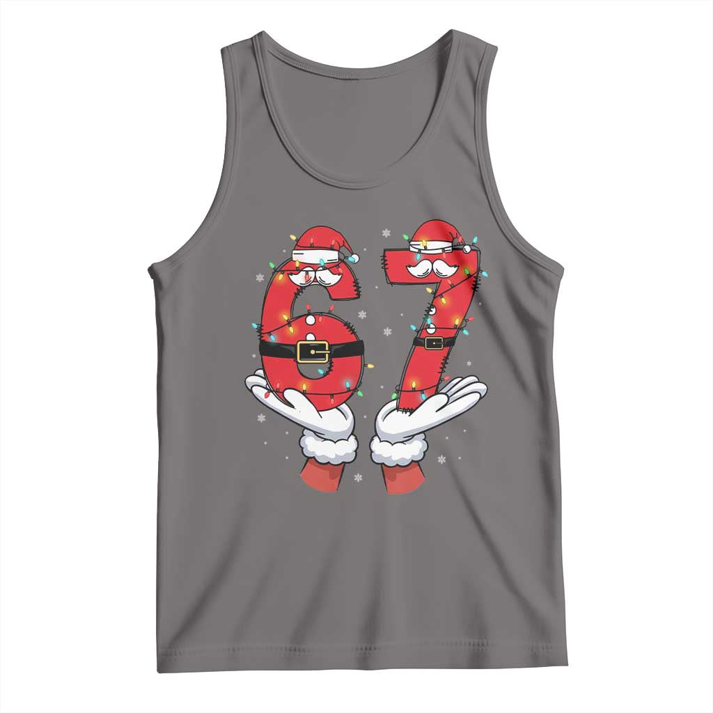 Funny 67 Meme Tank Top Funny Christmas Party Holiday Gift TS12 Deep Heather Print Your Wear