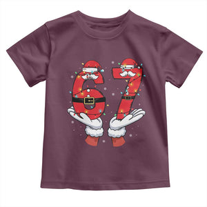 Funny 67 Meme Toddler T Shirt Funny Christmas Party Holiday Gift TS12 Maroon Print Your Wear