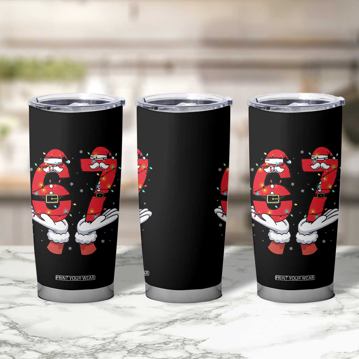 Funny 67 Meme Tumbler Cup Funny Christmas Party Holiday Gift TS12 Print Your Wear