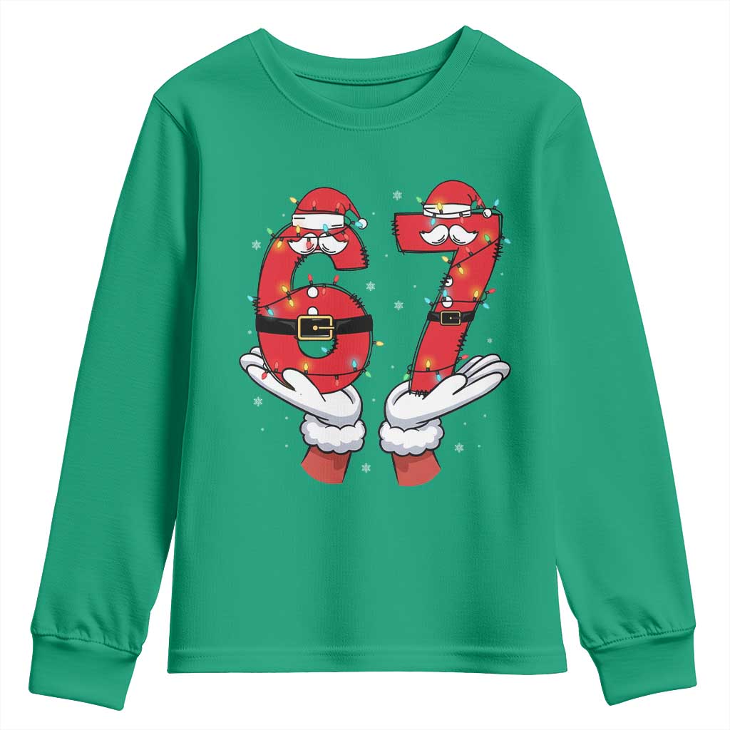 Funny 67 Meme Youth Sweatshirt Christmas Party Holiday Gag Gift TS12 Irish Green Print Your Wear
