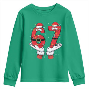 Funny 67 Meme Youth Sweatshirt Christmas Party Holiday Gag Gift TS12 Irish Green Print Your Wear