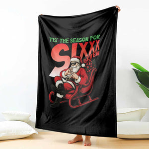 Tis The Season For Sixx Seven Meme Throw Blanket Funny Trendy Christmas Party Gift TS12 Print Your Wear