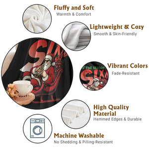 Tis The Season For Sixx Seven Meme Throw Blanket Funny Trendy Christmas Party Gift TS12 Print Your Wear