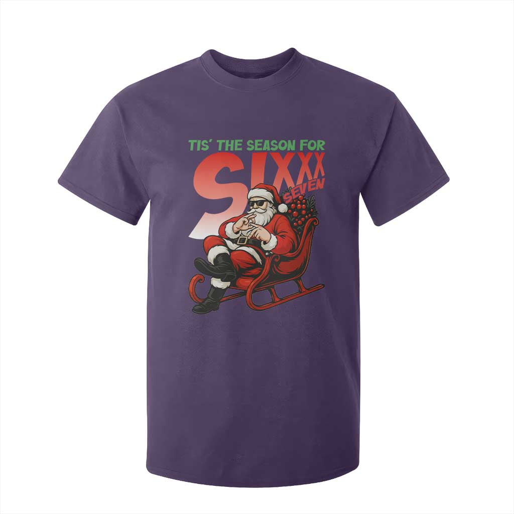 Tis The Season For Sixx Seven Meme T Shirt For Kid Funny Trendy Christmas Party Gift TS12 Purple Print Your Wear
