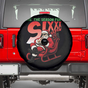 Tis The Season For Sixx Seven Meme Spare Tire Cover Funny Trendy Christmas Party Gift TS12 Black Print Your Wear