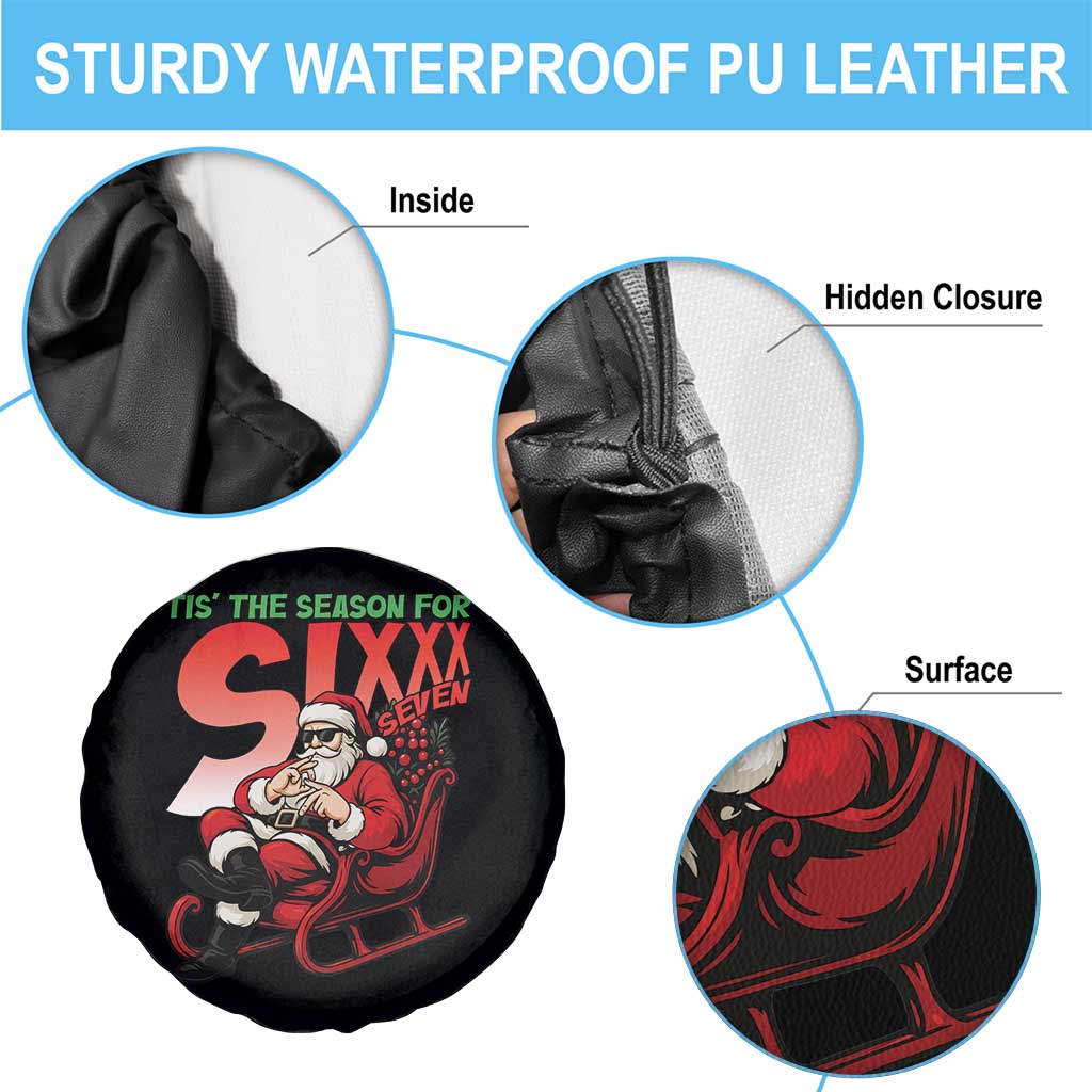 Tis The Season For Sixx Seven Meme Spare Tire Cover Funny Trendy Christmas Party Gift TS12 Print Your Wear