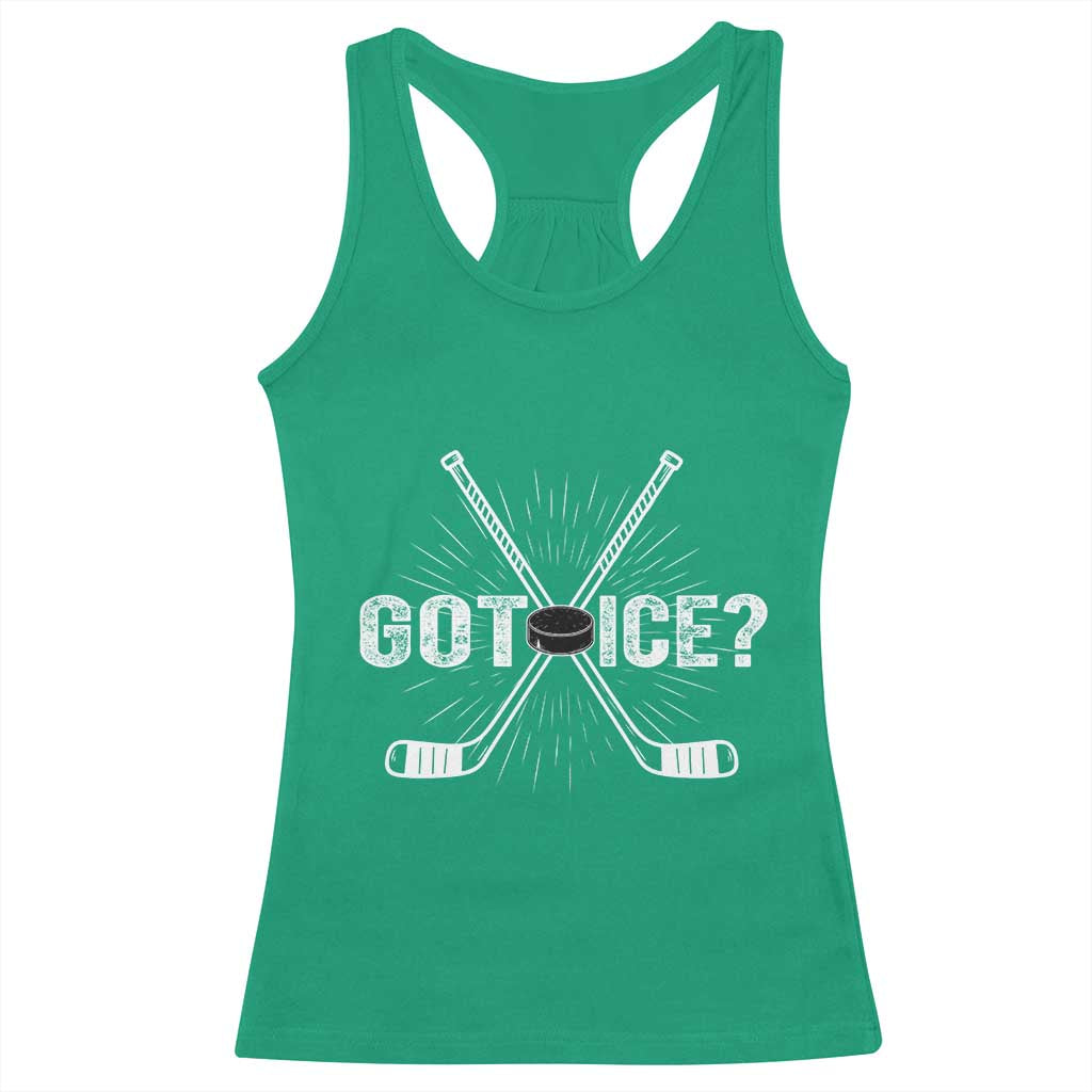 Funny Got Ice Hockey Player Gift Racerback Tank Top TS12 Irish Green Print Your Wear