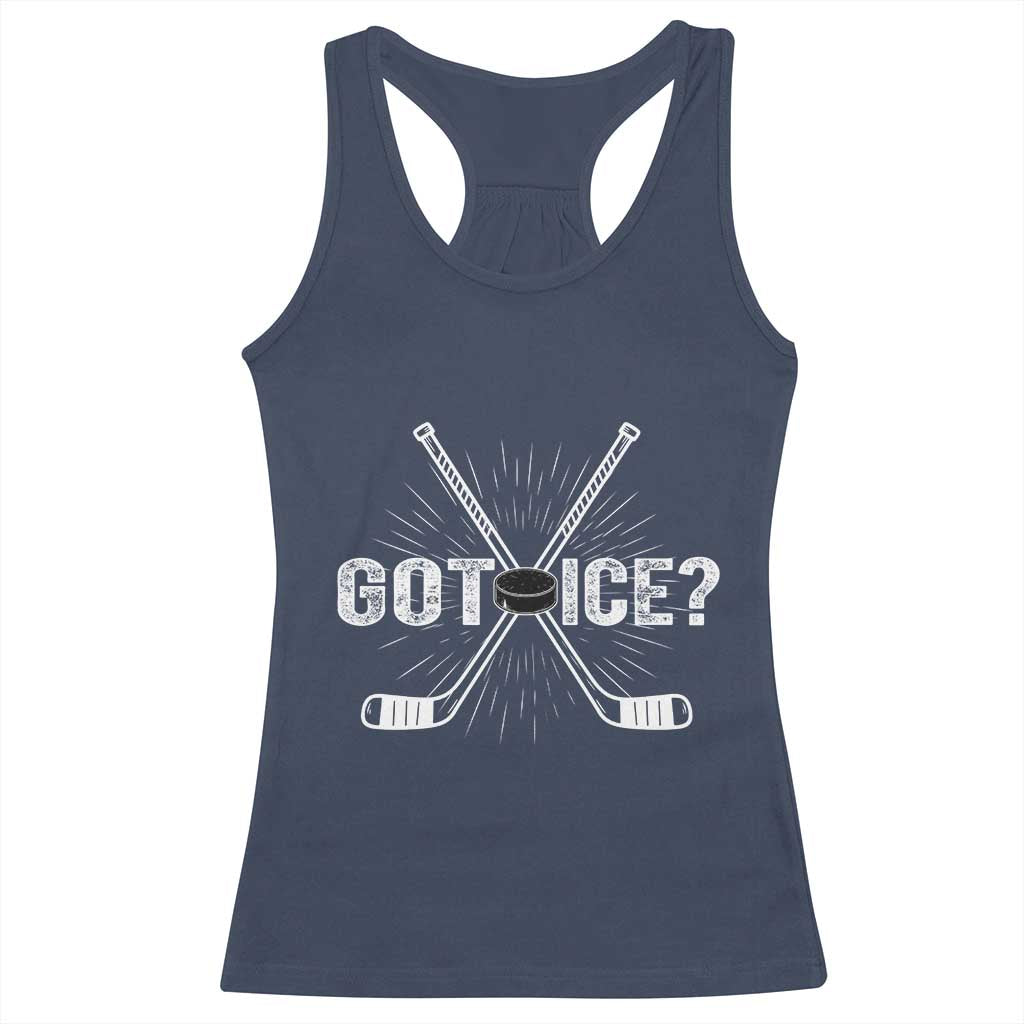 Funny Got Ice Hockey Player Gift Racerback Tank Top TS12 Navy Print Your Wear