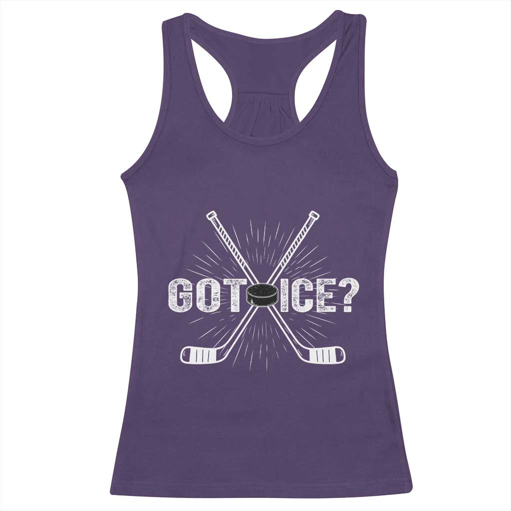Funny Got Ice Hockey Player Gift Racerback Tank Top TS12 Purple Print Your Wear