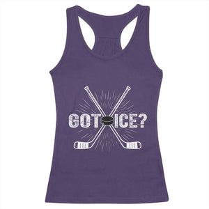 Funny Got Ice Hockey Player Gift Racerback Tank Top TS12 Purple Print Your Wear