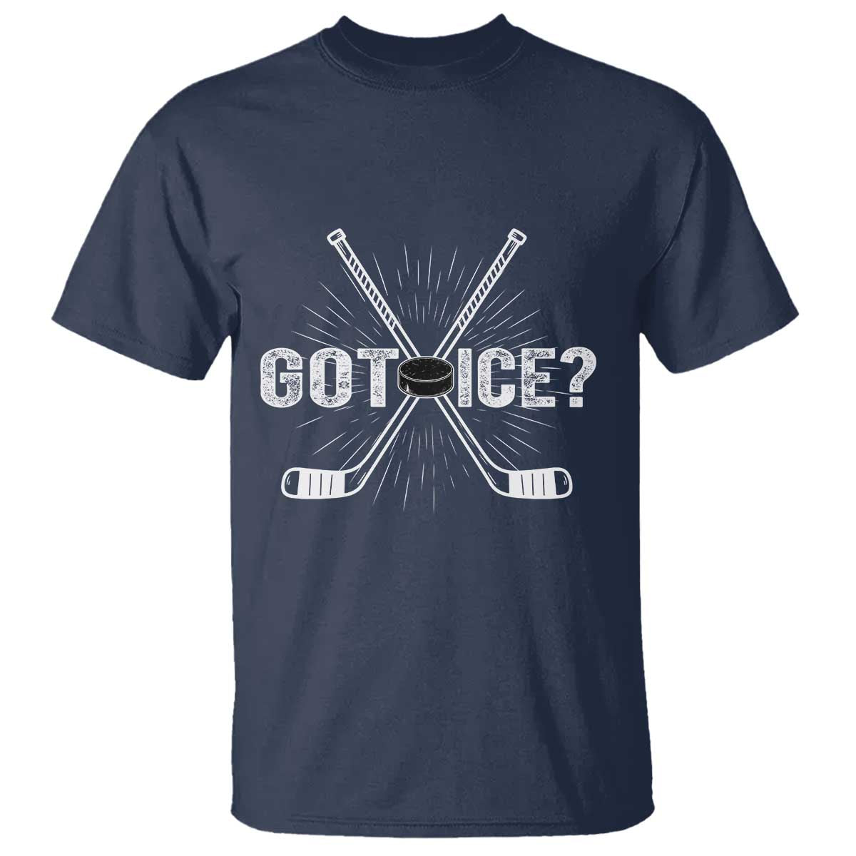 Funny Got Ice Hockey Player Gift T Shirt TS12 Navy Print Your Wear