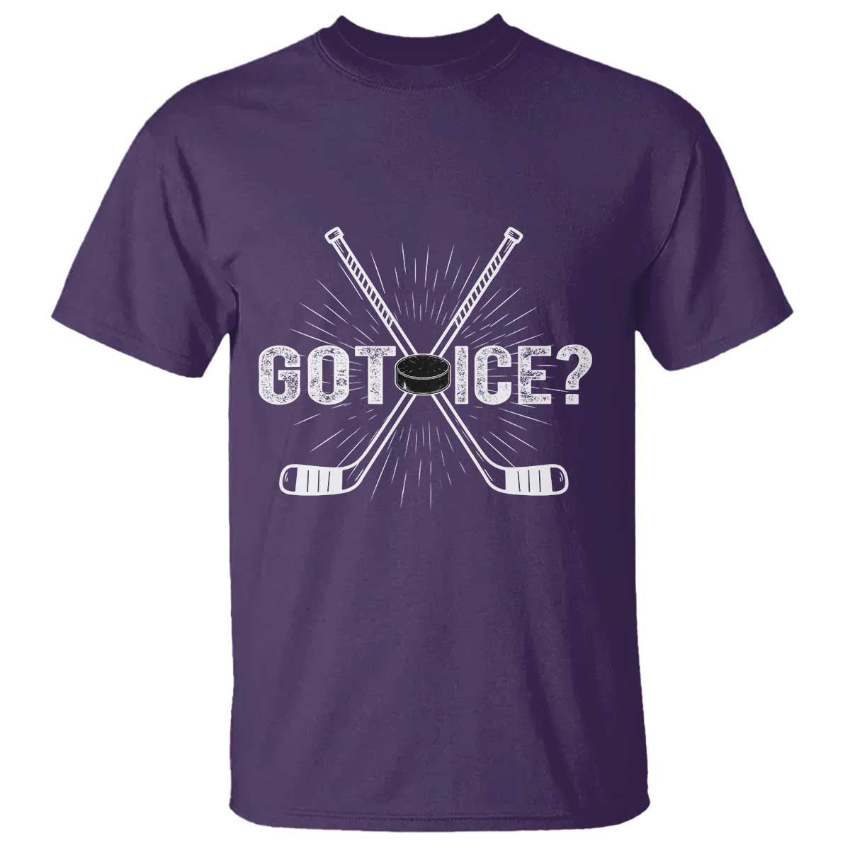 Funny Got Ice Hockey Player Gift T Shirt TS12 Purple Print Your Wear