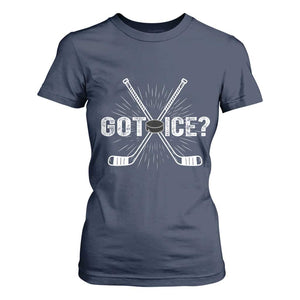 Funny Got Ice Hockey Player Gift T Shirt For Women TS12 Navy Print Your Wear