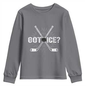 Funny Got Ice Hockey Player Gift Youth Sweatshirt TS12 Charcoal Print Your Wear