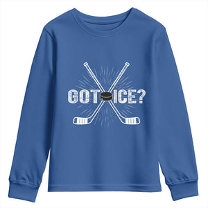 Funny Got Ice Hockey Player Gift Youth Sweatshirt TS12 Royal Blue Print Your Wear