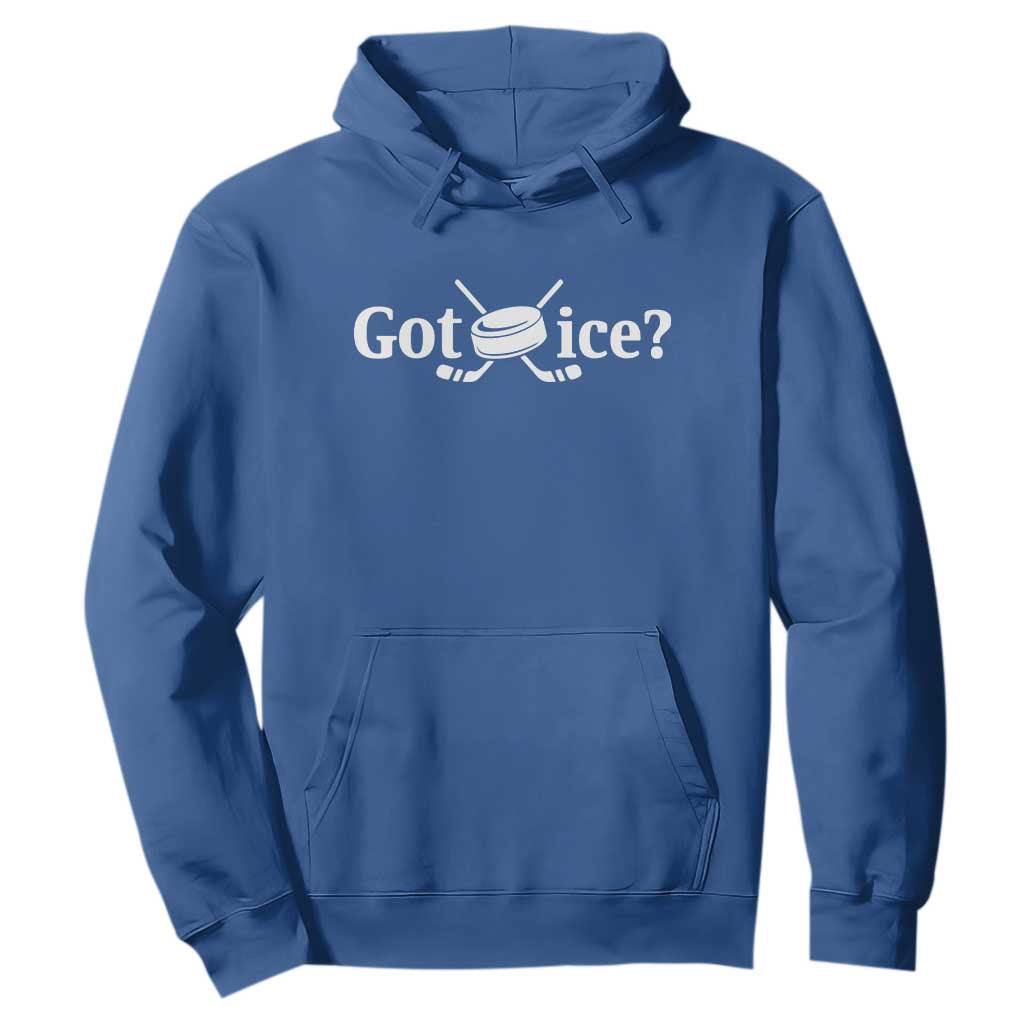 Got Ice Hoodie Funny Hockey Lover Gift TS12 Royal Blue Print Your Wear