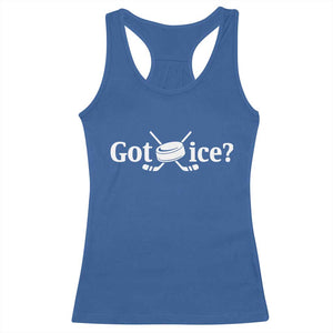 Got Ice Racerback Tank Top Funny Hockey Lover Gift TS12 Royal Blue Print Your Wear