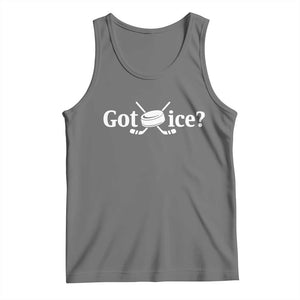 Got Ice Tank Top Funny Hockey Lover Gift TS12 Black Heather Print Your Wear