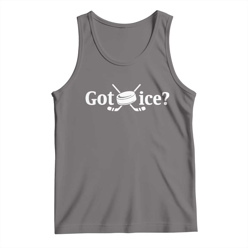 Got Ice Tank Top Funny Hockey Lover Gift TS12 Deep Heather Print Your Wear