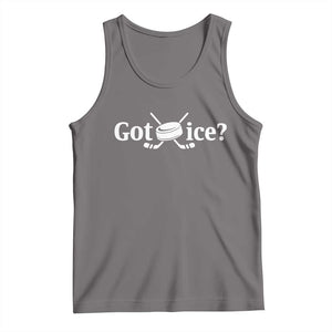 Got Ice Tank Top Funny Hockey Lover Gift TS12 Deep Heather Print Your Wear
