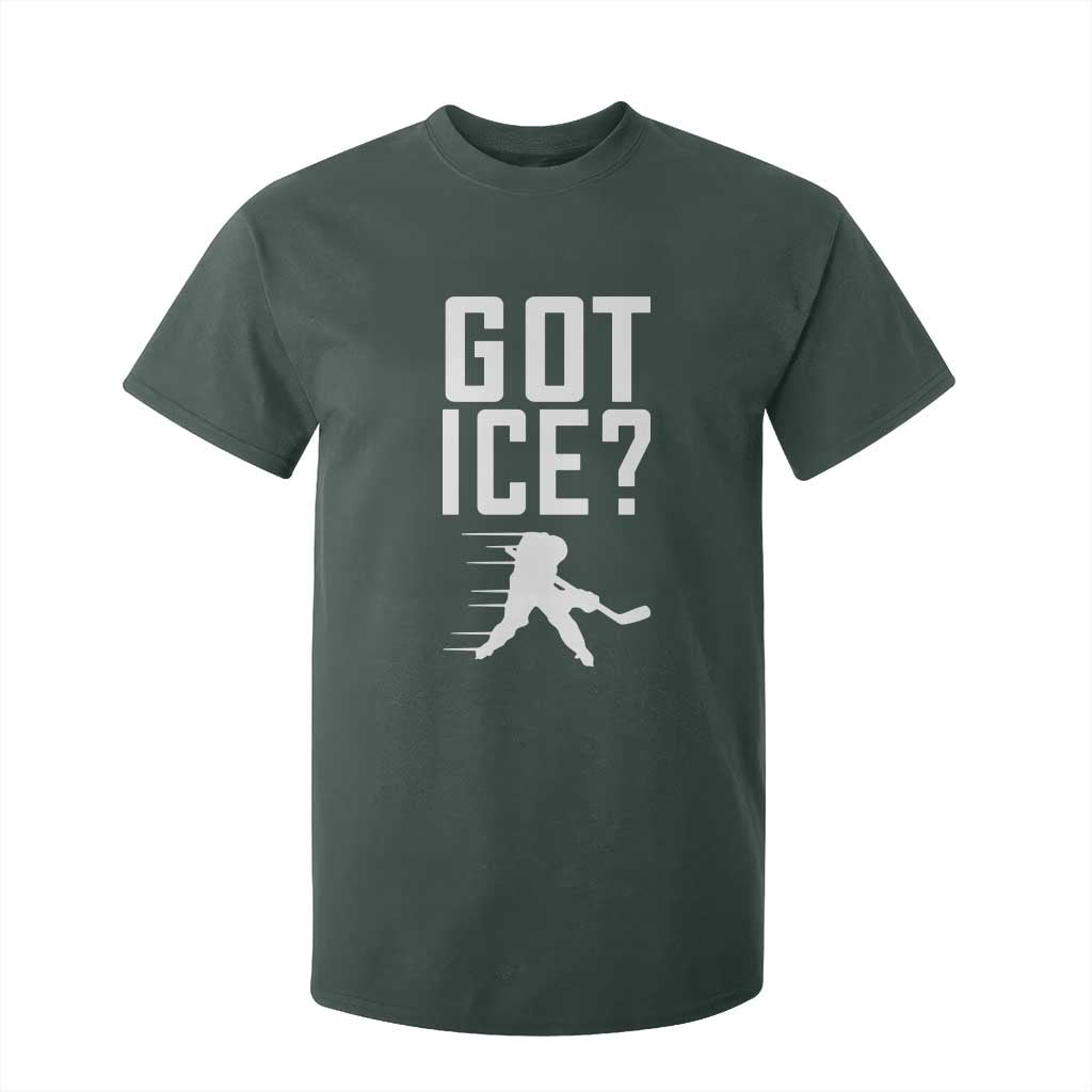 Got Ice T Shirt For Kid Funny Youth Ice Hockey Gift TS12 Dark Forest Green Print Your Wear