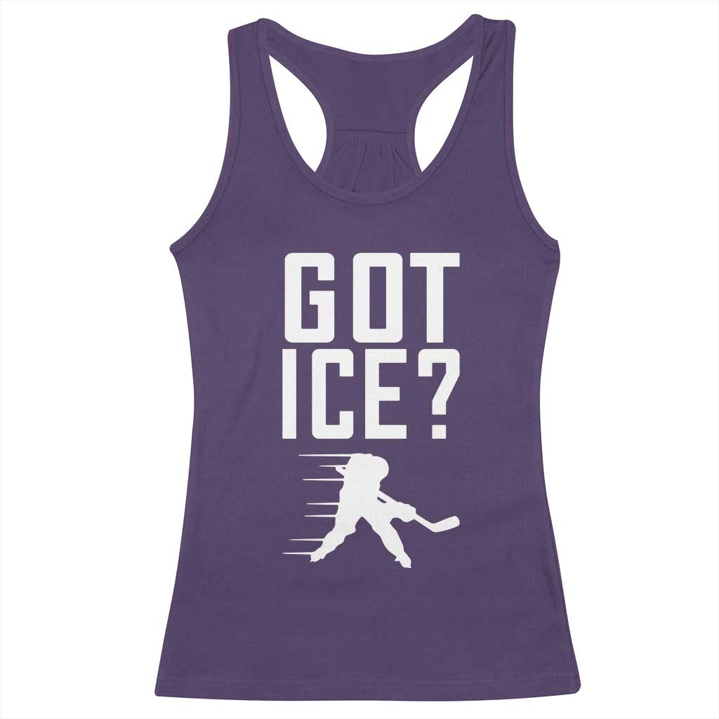 Got Ice Racerback Tank Top Funny Youth Ice Hockey Gift TS12 Purple Print Your Wear