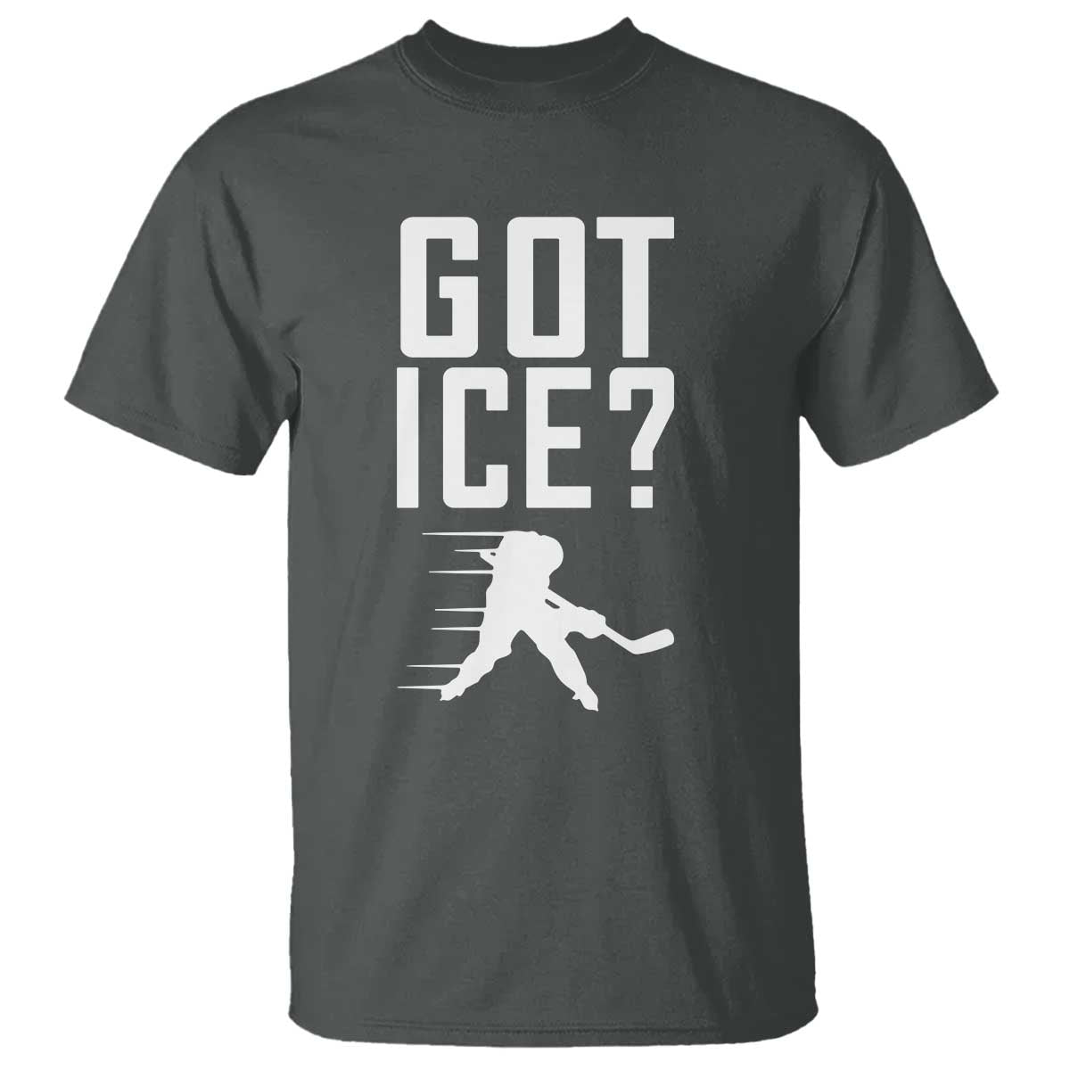 Got Ice T Shirt Funny Youth Ice Hockey Gift TS12 Dark Heather Print Your Wear