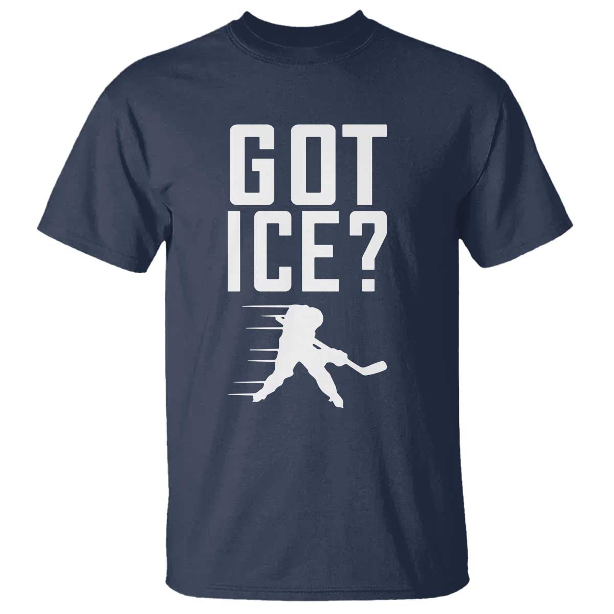 Got Ice T Shirt Funny Youth Ice Hockey Gift TS12 Navy Print Your Wear